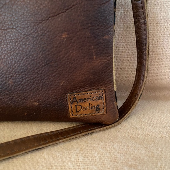 American Darling Leather Crossbody or Clutch Bag - Picture 2 of 6